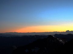 02 Pre-Dawn Sun From The Climb From Colera Camp 3 To Aconcagua Summit